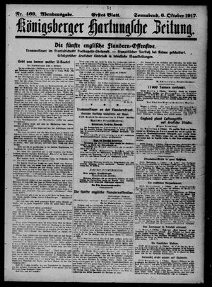 Königsberger Hartungsche Zeitung vom 06.10.1917
