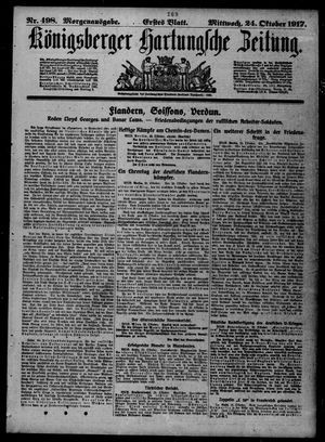 Königsberger Hartungsche Zeitung vom 24.10.1917