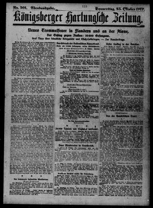 Königsberger Hartungsche Zeitung vom 25.10.1917