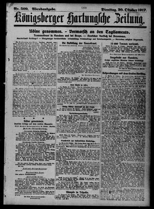Königsberger Hartungsche Zeitung vom 30.10.1917