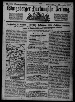 Königsberger Hartungsche Zeitung vom 01.11.1917