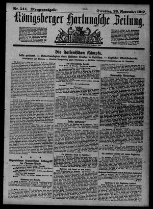 Königsberger Hartungsche Zeitung vom 20.11.1917