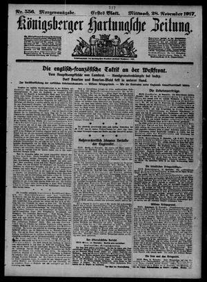 Königsberger Hartungsche Zeitung vom 28.11.1917