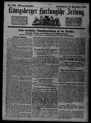Königsberger Hartungsche Zeitung vom 15.12.1917