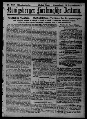 Königsberger Hartungsche Zeitung vom 15.12.1917