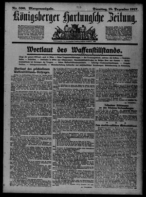 Königsberger Hartungsche Zeitung vom 18.12.1917