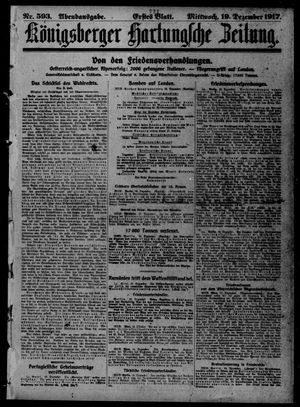 Königsberger Hartungsche Zeitung on Dec 19, 1917