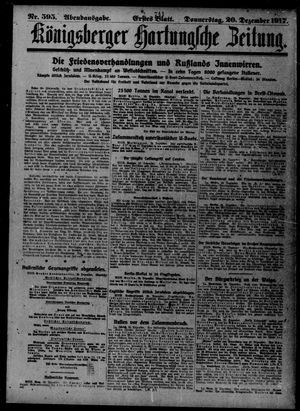Königsberger Hartungsche Zeitung on Dec 20, 1917