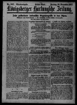 Königsberger Hartungsche Zeitung on Dec 21, 1917