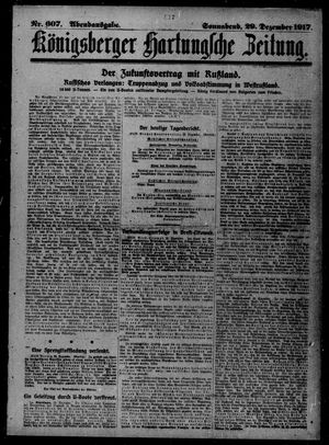 Königsberger Hartungsche Zeitung vom 29.12.1917