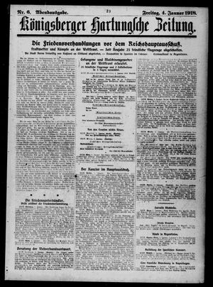 Königsberger Hartungsche Zeitung vom 04.01.1918