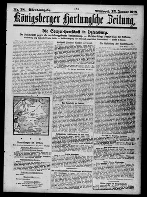 Königsberger Hartungsche Zeitung on Jan 23, 1918