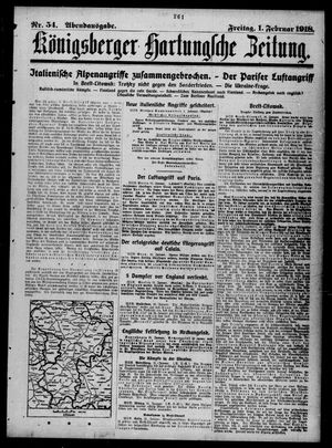 Königsberger Hartungsche Zeitung vom 01.02.1918