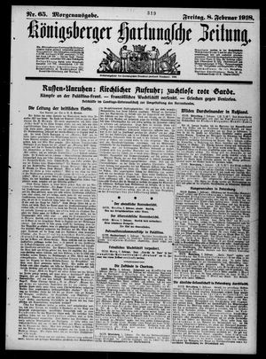 Königsberger Hartungsche Zeitung on Feb 8, 1918