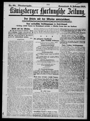 Königsberger Hartungsche Zeitung vom 09.02.1918