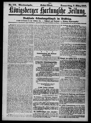 Königsberger Hartungsche Zeitung on Mar 7, 1918
