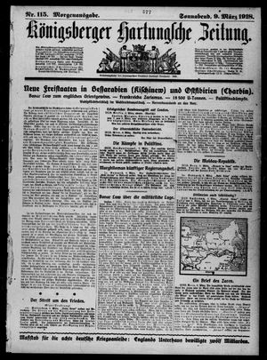 Königsberger Hartungsche Zeitung vom 09.03.1918