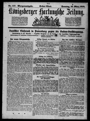 Königsberger Hartungsche Zeitung vom 10.03.1918