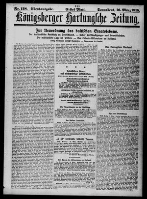 Königsberger Hartungsche Zeitung on Mar 16, 1918