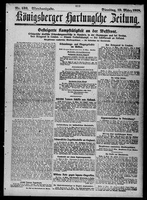 Königsberger Hartungsche Zeitung on Mar 19, 1918