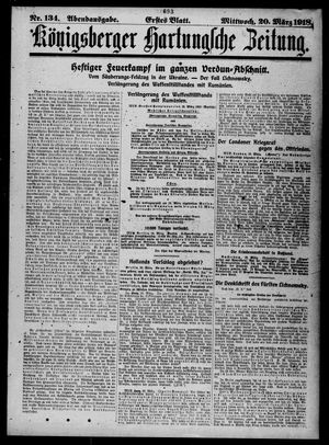 Königsberger Hartungsche Zeitung on Mar 20, 1918