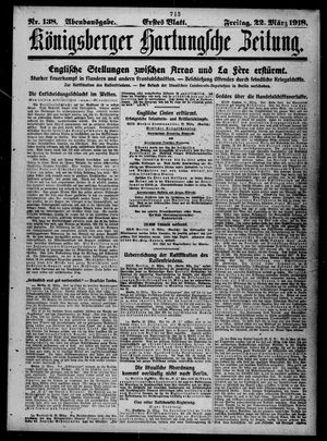 Königsberger Hartungsche Zeitung vom 22.03.1918