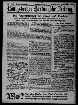 Königsberger Hartungsche Zeitung on Mar 23, 1918