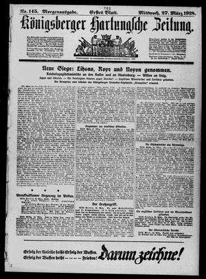 Königsberger Hartungsche Zeitung vom 26.03.1918
