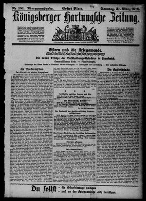 Königsberger Hartungsche Zeitung vom 31.03.1918