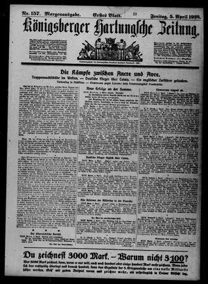 Königsberger Hartungsche Zeitung vom 05.04.1918