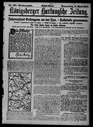 Königsberger Hartungsche Zeitung vom 11.04.1918