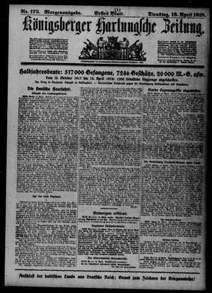Königsberger Hartungsche Zeitung vom 16.04.1918