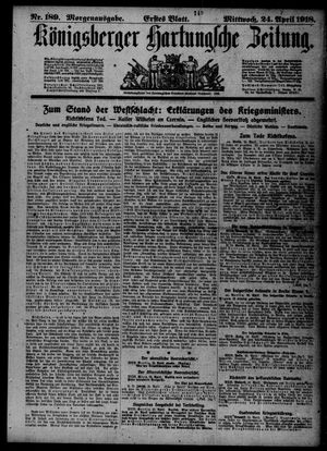 Königsberger Hartungsche Zeitung vom 24.04.1918