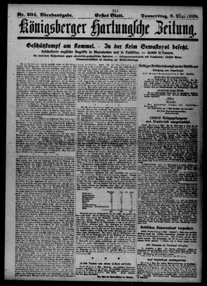 Königsberger Hartungsche Zeitung vom 02.05.1918