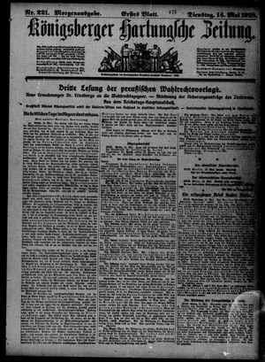 Königsberger Hartungsche Zeitung on May 14, 1918