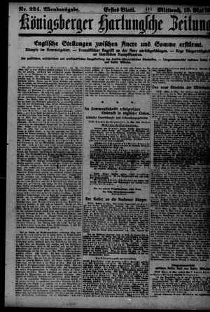 Königsberger Hartungsche Zeitung on May 15, 1918
