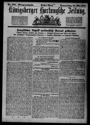 Königsberger Hartungsche Zeitung vom 16.05.1918