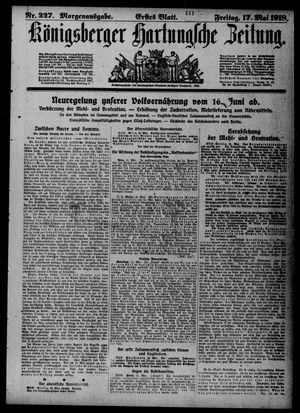 Königsberger Hartungsche Zeitung vom 17.05.1918