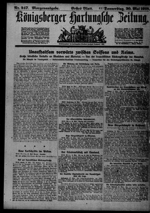 Königsberger Hartungsche Zeitung vom 30.05.1918