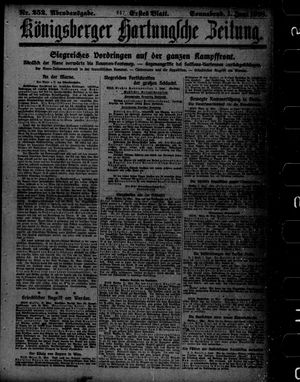 Königsberger Hartungsche Zeitung on Jun 1, 1918