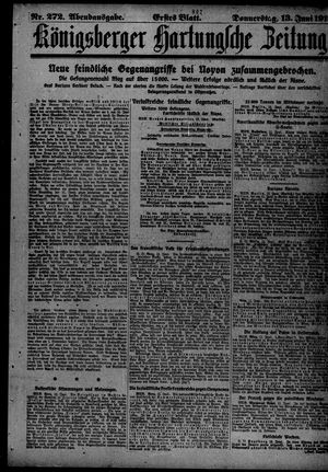 Königsberger Hartungsche Zeitung on Jun 13, 1918