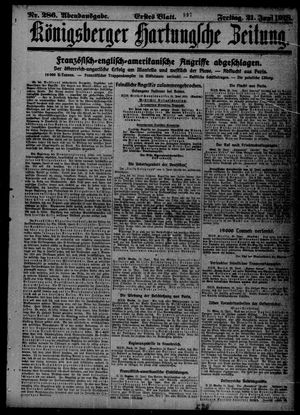 Königsberger Hartungsche Zeitung vom 21.06.1918