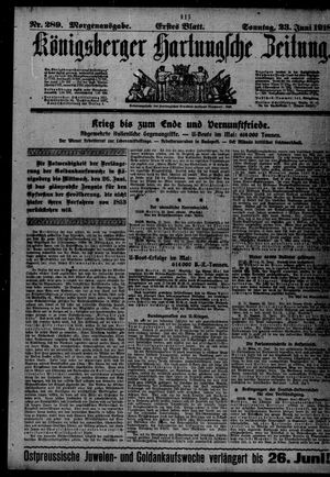 Königsberger Hartungsche Zeitung vom 23.06.1918