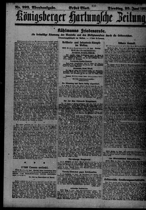 Königsberger Hartungsche Zeitung on Jun 25, 1918