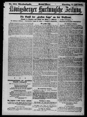 Königsberger Hartungsche Zeitung vom 02.07.1918