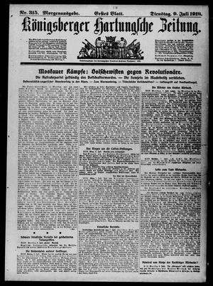 Königsberger Hartungsche Zeitung vom 09.07.1918