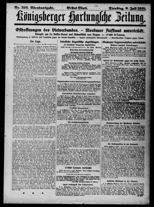 Königsberger Hartungsche Zeitung vom 09.07.1918