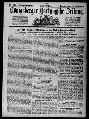 Königsberger Hartungsche Zeitung vom 11.07.1918