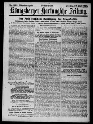 Königsberger Hartungsche Zeitung on Jul 12, 1918