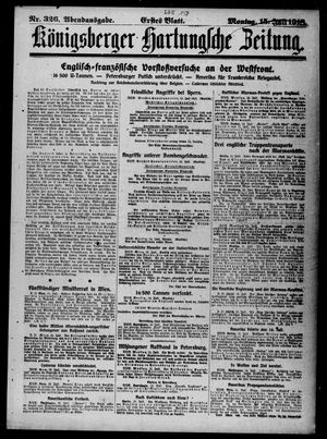 Königsberger Hartungsche Zeitung vom 15.07.1918